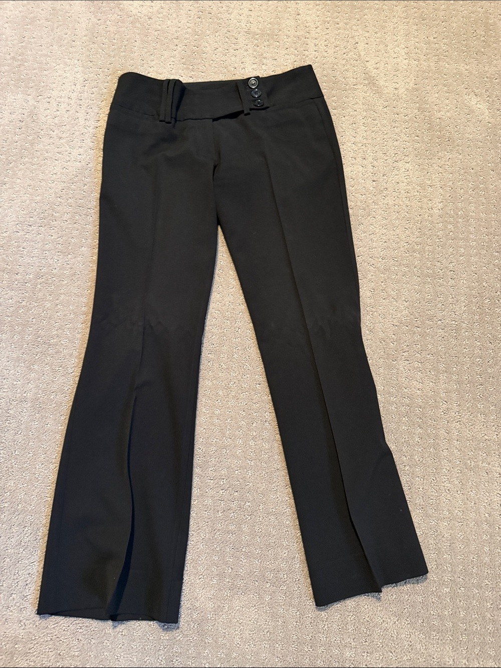 Star City Black Split-Hem Dress Pants Size 7